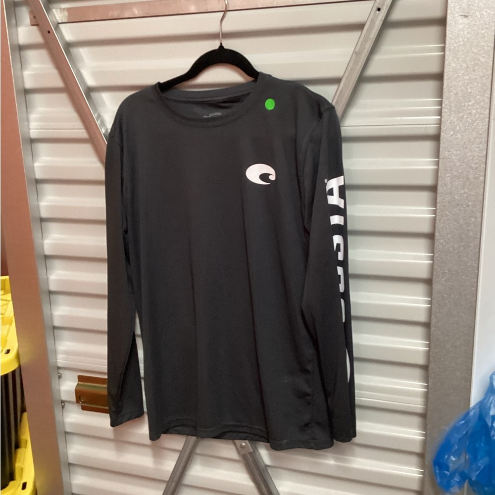 Costa Men's Dark Gray Long Sleeve Tee
